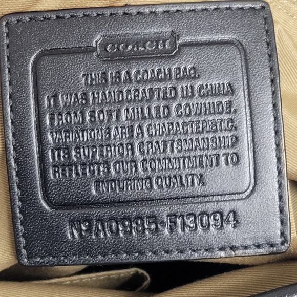 Coach NWT Sarah Black Pebble Leather Hobo. - Picture 10 of 16